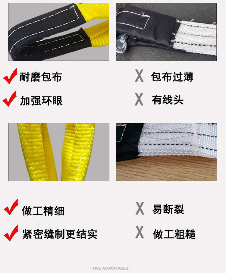 哐唧汽车拖车带救援SUV专用越野车强力脱困牵引带拉车带10吨