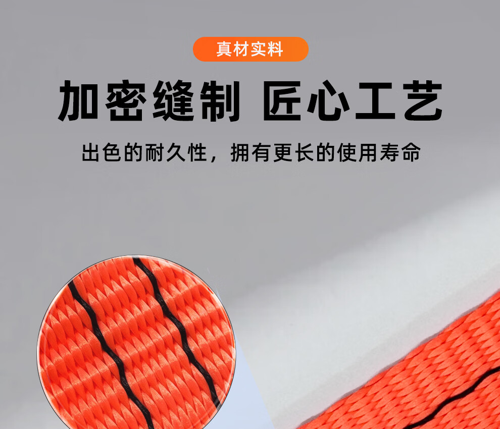 TLE国标钢管吊装带扁平环形吊带绳工业起重圈带加厚圆形柔性涤纶1T2T