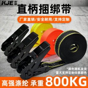 哐唧直柄环形货物捆绑带扎带拉紧器紧绳器货车固定收紧器小型紧固扁带